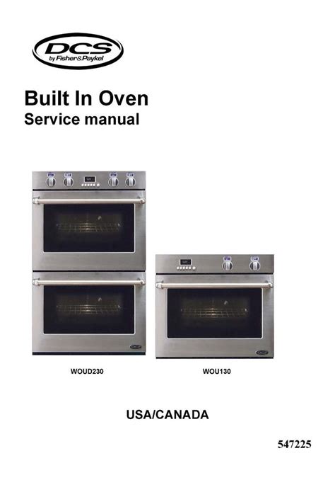 fisher paykel oven manual